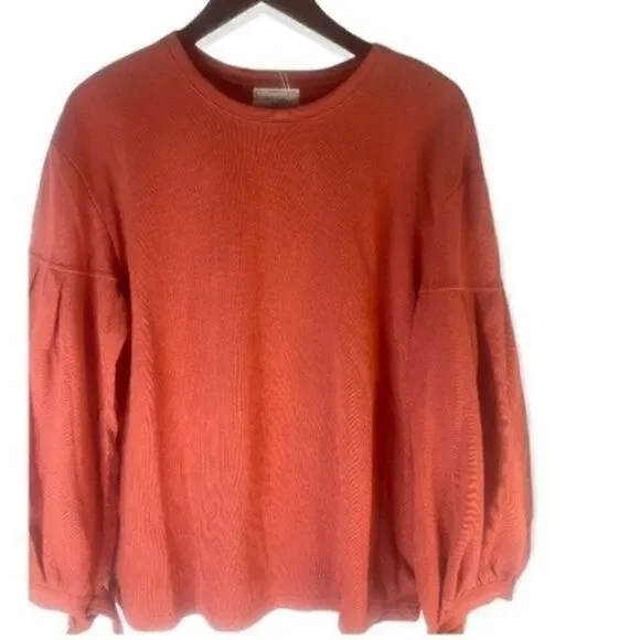 Sage The Label Wildflowers Luxury Sweatshirt Self Tie Sleeve Medium NWT - Picture 2 of 8